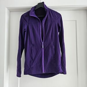 Lululemon Tadasana Mesh Back Purple Jacket Size 6